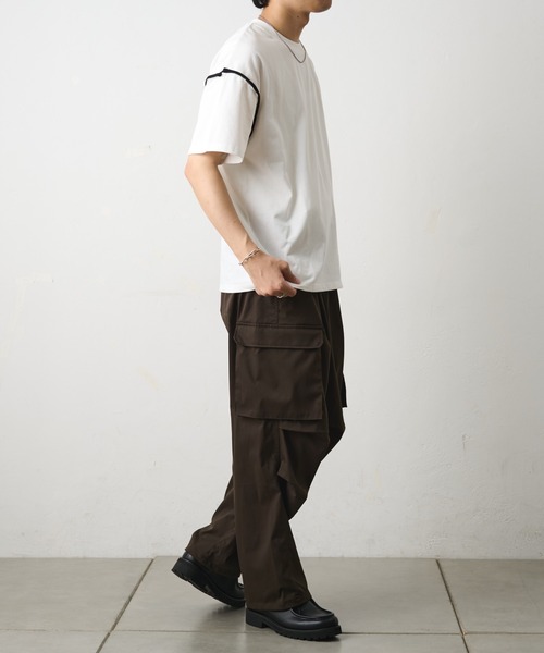 COLONY 2139（コロニートゥーワンスリーナイン）の「ストレッチツイルカーゴパンツ（カーゴパンツ・メンズ・ブラック/ホワイト/ブラウン・LARGE/MEDIUM）」の22枚目の写真