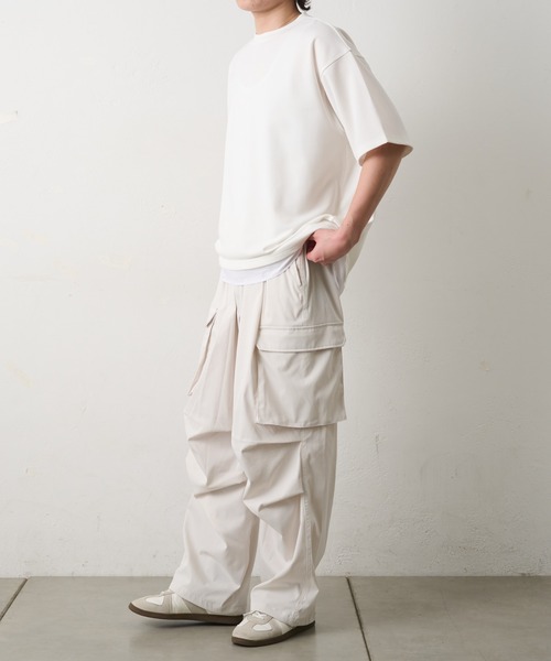 COLONY 2139（コロニートゥーワンスリーナイン）の「ストレッチツイルカーゴパンツ（カーゴパンツ・メンズ・ブラック/ホワイト/ブラウン・LARGE/MEDIUM）」の9枚目の写真