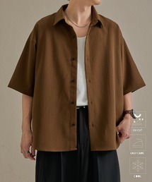 epnok（エプノック）の「ファンクショナルベーシックルーズレギュラーカラー半袖シャツ（シャツ/ブラウス）」