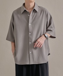 epnok（エプノック）の「ファンクショナルベーシックルーズレギュラーカラー半袖シャツ（シャツ/ブラウス）」