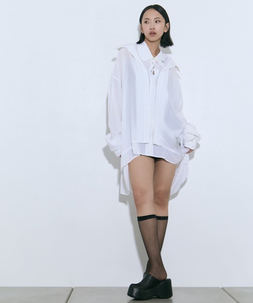 MIHARA YASUHIRO/ミハラヤスヒロ】DOUBLE LAYERED SHIRTS/ダブル
