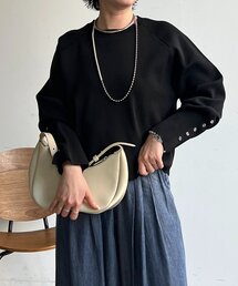 ランタンスリーブニット