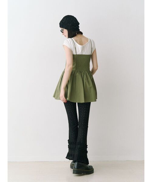 jouetie(ジュエティ)の「レースフリルフィットフレアパンツ(その他パンツ・レディース・ブルー/オフホワイト/ブラック・MEDIUM)」の10枚目の写真