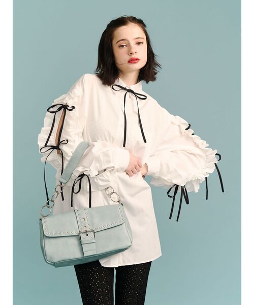 jouetie(ジュエティ)の「レースフリルフィットフレアパンツ(その他パンツ・レディース・ブルー/オフホワイト/ブラック・MEDIUM)」の17枚目の写真