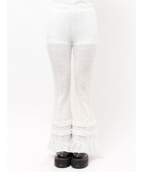 jouetie(ジュエティ)の「レースフリルフィットフレアパンツ(その他パンツ・レディース・ブルー/オフホワイト/ブラック・MEDIUM)」の18枚目の写真