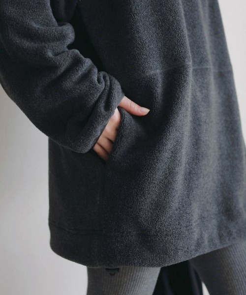 anuke(アンヌーク)の「anuke Fleece 2way Onepiece フリース2Wayワンピース/62620307(ワンピース・レディース・チャコールグレー・38/36)」の12枚目の写真