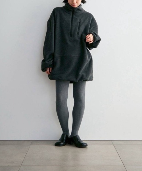 anuke(アンヌーク)の「anuke Fleece 2way Onepiece フリース2Wayワンピース/62620307(ワンピース・レディース・チャコールグレー・38/36)」の6枚目の写真