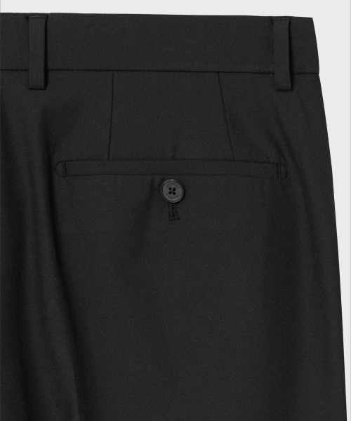 NONBLANK（ノンブランク）の「[夏]ハイクールセミワイドフィットスラックス_BLACK（スラックス・メンズ・ブラック・MEDIUM/LARGE/X-LARGE）」の5枚目の写真