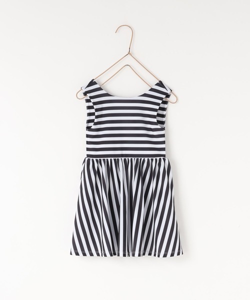 LOWRYS FARM（ローリーズファーム）の「ＳＷＩＭ／ストライプＳＥＴ　 661573（水着・キッズ・ブラック/ベージュ・110cm/130cm/120cm）」の6枚目の写真
