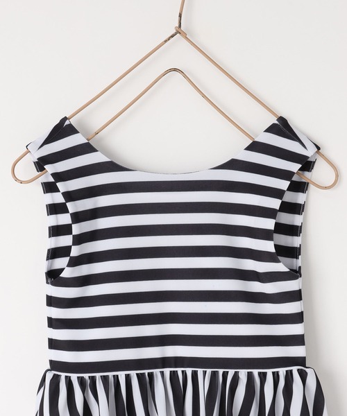 LOWRYS FARM（ローリーズファーム）の「ＳＷＩＭ／ストライプＳＥＴ　 661573（水着・キッズ・ブラック/ベージュ・110cm/130cm/120cm）」の7枚目の写真