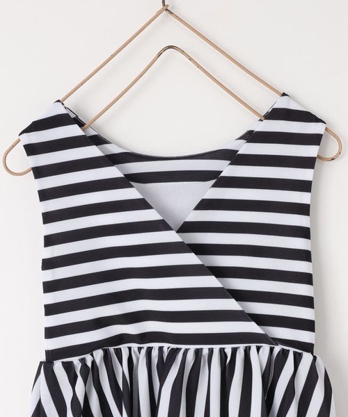 LOWRYS FARM（ローリーズファーム）の「ＳＷＩＭ／ストライプＳＥＴ　 661573（水着・キッズ・ブラック/ベージュ・110cm/130cm/120cm）」の11枚目の写真