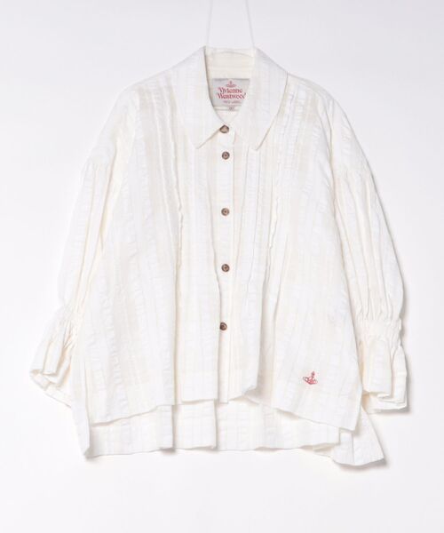 ヴィヴィアン★ブラウス ｼｬﾄﾞｰﾁｪｯｸﾊﾞﾙｰﾝｽﾘｰﾌﾞｼｬﾂ（シャツ/ブラウス）｜Vivienne Westwood