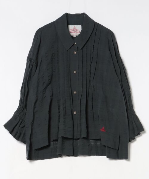 ｼｬﾄﾞｰﾁｪｯｸﾊﾞﾙｰﾝｽﾘｰﾌﾞｼｬﾂ（シャツ/ブラウス）｜Vivienne Westwood