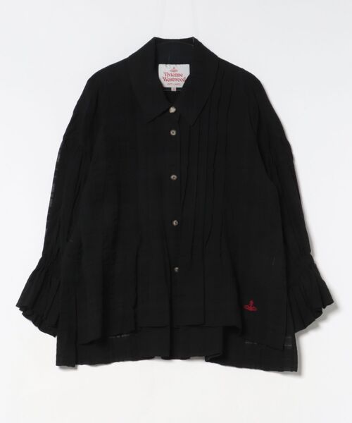 ヴィヴィアン★ブラウス ｼｬﾄﾞｰﾁｪｯｸﾊﾞﾙｰﾝｽﾘｰﾌﾞｼｬﾂ（シャツ/ブラウス）｜Vivienne Westwood