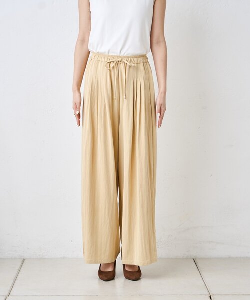Jena espace merveilleux（ジェナ　エスパスメルヴェイユ）の「マルチタックワイドパンツ（その他パンツ・レディース・チャコールグレー/アイボリー/イエロー・FREE）」の20枚目の写真