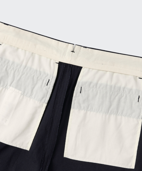 MUSINSA STANDARD（ムシンサスタンダード）の「[シティワーカーズ] リネンブレンドテーパードパンツ [ネイビー]（その他パンツ・メンズ・その他・26/27/28/29/30/31/32/33/34/36/38/40/42）」の9枚目の写真