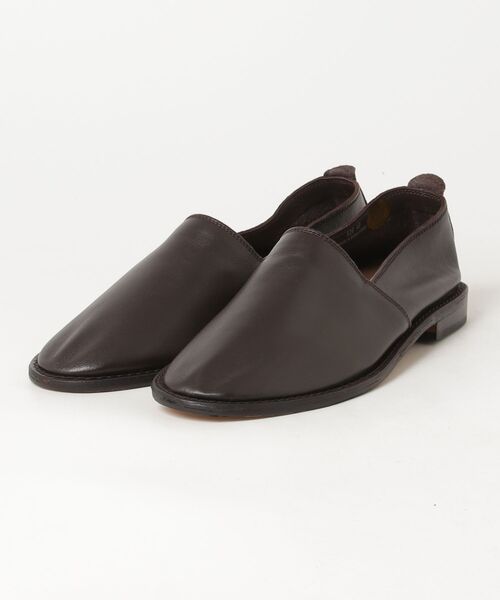 BICASH（ビカーシ）の「BICASH レザーエスパドリーユ（スリッポン・メンズ・ダークブラウン/ブラック・41/42/43/44/40）」の2枚目の写真