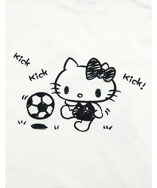 Little sunny bite（リトルサニーバイト）の「【Little sunny bite】hello kitty x little sunny bite fake layered long tee（Tシャツ/カットソー・レディース・ホワイト/ピンク/ブラック・SMALL/MEDIUM）」の15枚目の写真