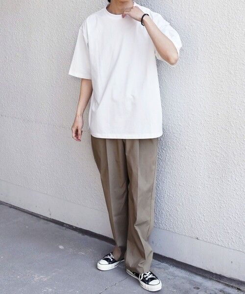 SHIPS any(シップス エニィ)の「SHIPS any:〈遮熱〉SOLAMENT(R) クルーネック リラックス Tシャツ◇(Tシャツ/カットソー・メンズ・チャコールグレー/ブラック/ホワイト・X-LARGE/LARGE/MEDIUM)」の7枚目の写真