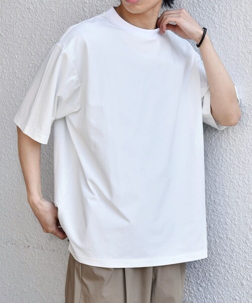 SHIPS any(シップス エニィ)の「SHIPS any:〈遮熱〉SOLAMENT(R) クルーネック リラックス Tシャツ◇(Tシャツ/カットソー・メンズ・チャコールグレー/ブラック/ホワイト・X-LARGE/LARGE/MEDIUM)」の10枚目の写真