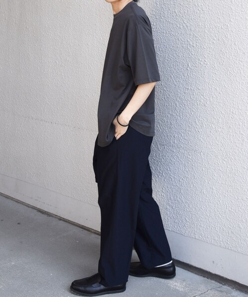 SHIPS any(シップス エニィ)の「SHIPS any:〈遮熱〉SOLAMENT(R) クルーネック リラックス Tシャツ◇(Tシャツ/カットソー・メンズ・チャコールグレー/ブラック/ホワイト・X-LARGE/LARGE/MEDIUM)」の5枚目の写真
