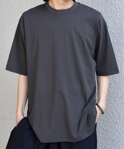 SHIPS any(シップス エニィ)の「SHIPS any:〈遮熱〉SOLAMENT(R) クルーネック リラックス Tシャツ◇(Tシャツ/カットソー・メンズ・チャコールグレー/ブラック/ホワイト・X-LARGE/LARGE/MEDIUM)」の6枚目の写真