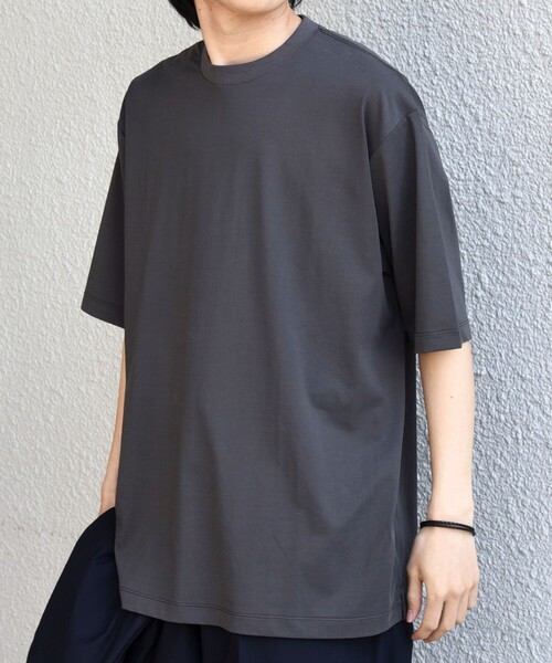 SHIPS any(シップス エニィ)の「SHIPS any:〈遮熱〉SOLAMENT(R) クルーネック リラックス Tシャツ◇(Tシャツ/カットソー・メンズ・チャコールグレー/ブラック/ホワイト・X-LARGE/LARGE/MEDIUM)」の12枚目の写真
