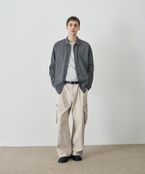 DRAW FIT（ドローフィット）の「テオグリッドチェックシャツ[NAVY]（シャツ/ブラウス・メンズ・その他・M/L/XL）」の3枚目の写真