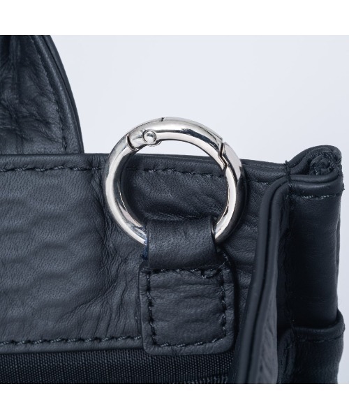 MANIUNO(マニウノ)の「MANIUNO(マニウノ) ECCO LEATHER スクエアミニトート(S)(トートバッグ・メンズ・ブラック・FREE)」の12枚目の写真
