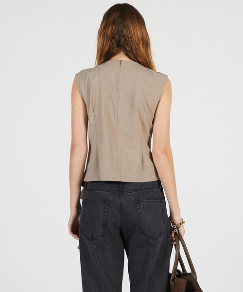PRANK PROJECT(プランクプロジェクト)の「【2026Summer Pre-Order】ドレッシートップス / Architect Sleeveless Top(シャツ/ブラウス・レディース・ベージュ/ホワイト・FREE)」の13枚目の写真