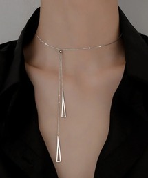 L LABEL（エルラベル）の「トライアングルタッセルネックレス/チョーカー（ネックレス）」