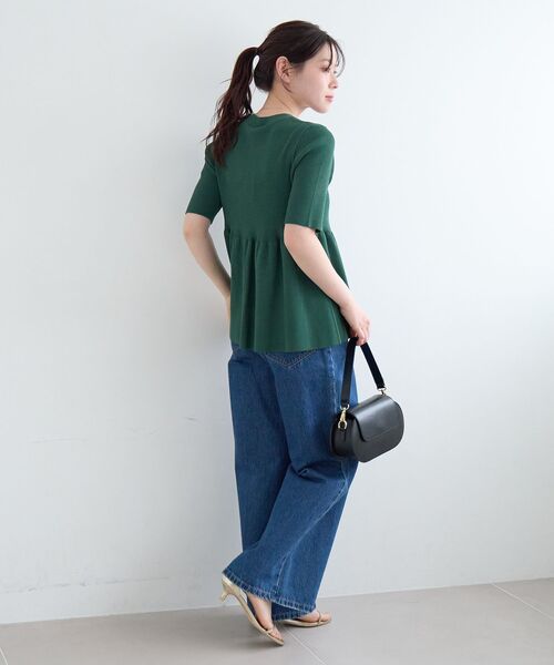 le.coeur blanc（ルクールブラン）の「TORRAZZO DONNA別注フレアラインリブニット（ニット/セーター・レディース・アイボリー/グリーン・38）」の22枚目の写真