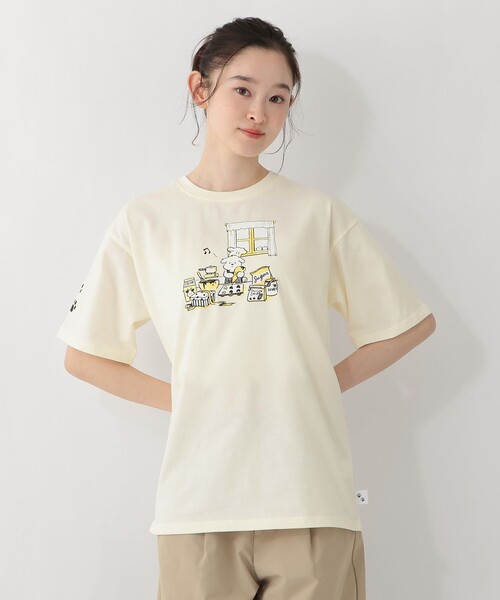 Afternoon Tea(アフタヌーンティー)の「Tシャツ/ベイキング/YEYE(Tシャツ/カットソー・レディース・オフホワイト/ライトイエロー・MEDIUM)」の2枚目の写真