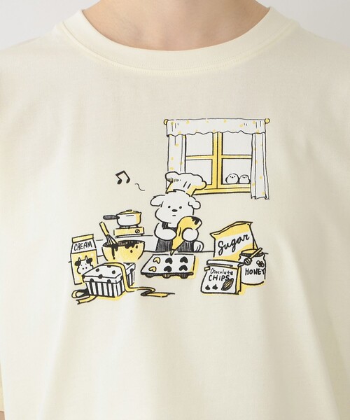 Afternoon Tea(アフタヌーンティー)の「Tシャツ/ベイキング/YEYE(Tシャツ/カットソー・レディース・オフホワイト/ライトイエロー・MEDIUM)」の10枚目の写真