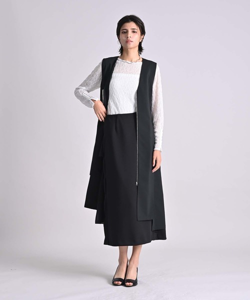 美品✨2023 Grace Class バックラインロングジレ　ベスト バックレースロングジレ（ベスト）｜RAW FUDGE（ローファッジ）の