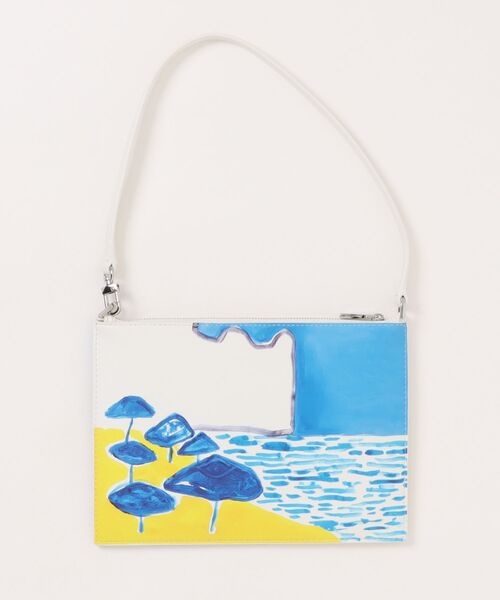 MICHAEL KORS（マイケルコース）の「JET SET コンバーチブル トップジップ リストレット エクストララージ（クラッチバッグ・レディース・ブルー系・FREE）」の5枚目の写真