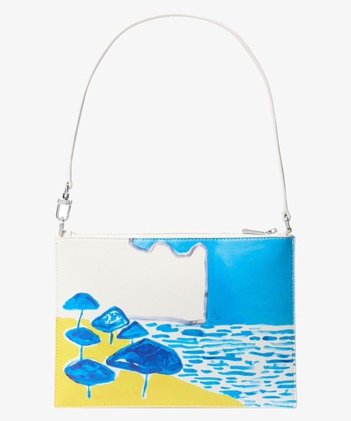 MICHAEL KORS（マイケルコース）の「JET SET コンバーチブル トップジップ リストレット エクストララージ（クラッチバッグ・レディース・ブルー系・FREE）」の3枚目の写真