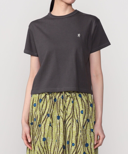 GYMPHLEX（ジムフレックス）の「Gymphlex | スムースコットン コンパクトTシャツ WOMEN（Tシャツ/カットソー・レディース・ライトグレー/チャコール/ライトグリーン・14）」の11枚目の写真