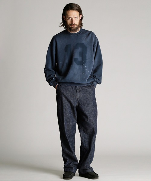 Schott（ショット）の「Schott/ショット/ASING CREW SWEAT “13”/エイジング クルー スウェット "13"（スウェット・メンズ・ブラック/ネイビー/ダークグリーン・M/L/XL/2XL）」の11枚目の写真