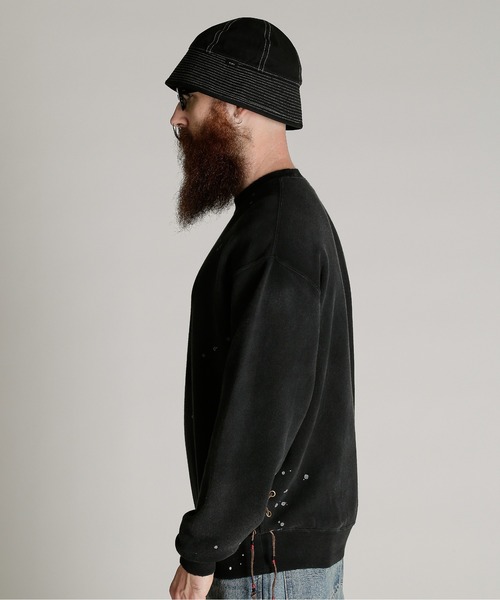 Schott（ショット）の「Schott/ショット/ASING CREW SWEAT “13”/エイジング クルー スウェット "13"（スウェット・メンズ・ブラック/ネイビー/ダークグリーン・M/L/XL/2XL）」の20枚目の写真