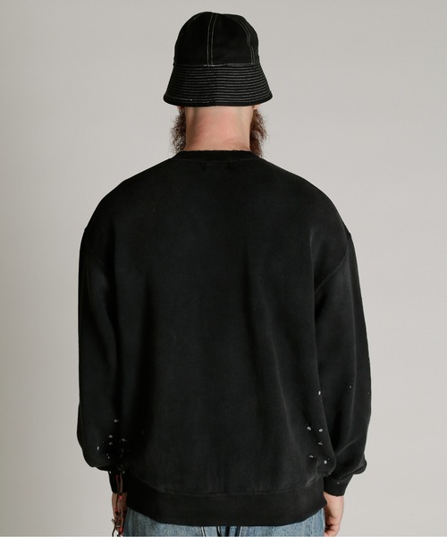 Schott（ショット）の「Schott/ショット/ASING CREW SWEAT “13”/エイジング クルー スウェット "13"（スウェット・メンズ・ブラック/ネイビー/ダークグリーン・M/L/XL/2XL）」の19枚目の写真