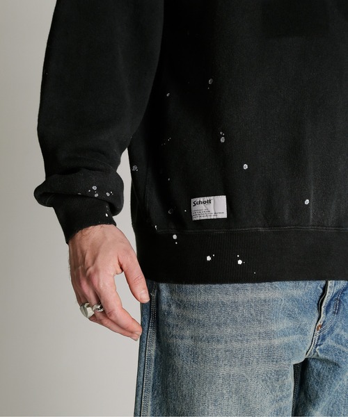 Schott（ショット）の「Schott/ショット/ASING CREW SWEAT “13”/エイジング クルー スウェット "13"（スウェット・メンズ・ブラック/ネイビー/ダークグリーン・M/L/XL/2XL）」の15枚目の写真