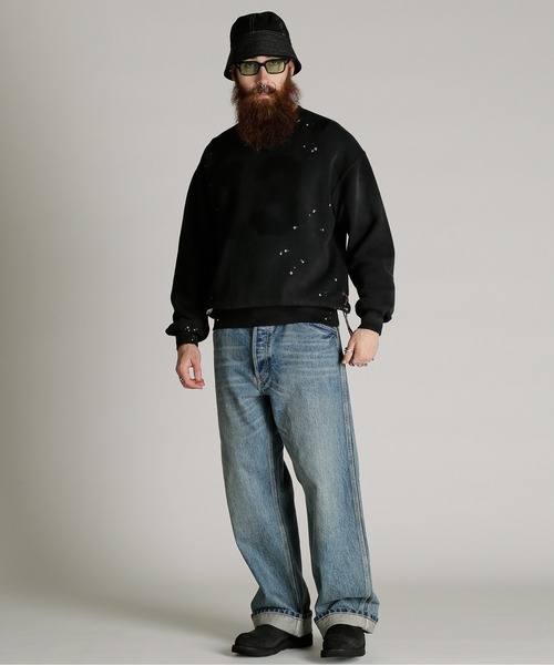 Schott（ショット）の「Schott/ショット/ASING CREW SWEAT “13”/エイジング クルー スウェット "13"（スウェット・メンズ・ブラック/ネイビー/ダークグリーン・M/L/XL/2XL）」の13枚目の写真
