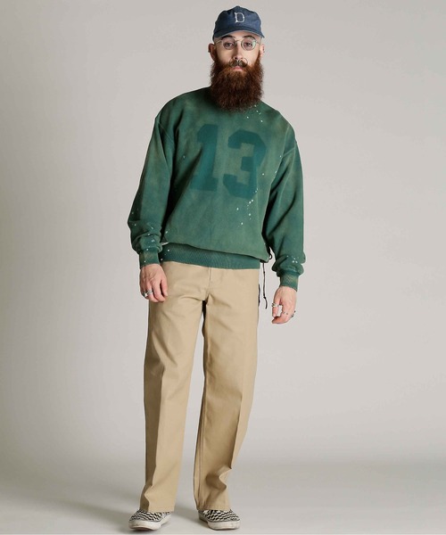 Schott（ショット）の「Schott/ショット/ASING CREW SWEAT “13”/エイジング クルー スウェット "13"（スウェット・メンズ・ブラック/ネイビー/ダークグリーン・M/L/XL/2XL）」の12枚目の写真