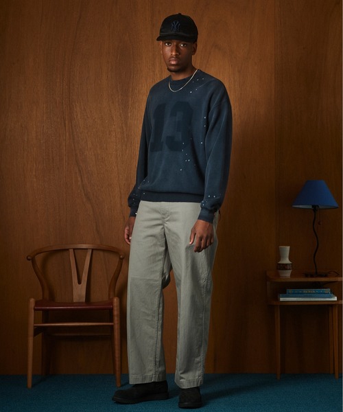 Schott（ショット）の「Schott/ショット/ASING CREW SWEAT “13”/エイジング クルー スウェット "13"（スウェット・メンズ・ブラック/ネイビー/ダークグリーン・M/L/XL/2XL）」の22枚目の写真
