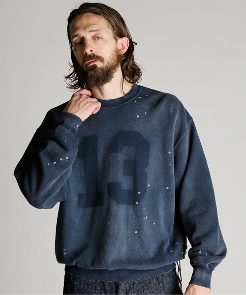 Schott（ショット）の「Schott/ショット/ASING CREW SWEAT “13”/エイジング クルー スウェット "13"（スウェット・メンズ・ブラック/ネイビー/ダークグリーン・M/L/XL/2XL）」の21枚目の写真