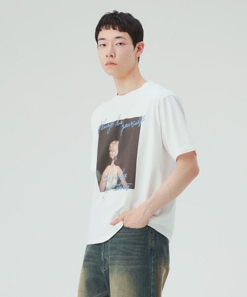 BEAMS HEART(ビームスハート)の「【6/18値下げ】マリリン・モンロー フォト メッセージ Tシャツ(ユニセックス)(Tシャツ/カットソー・メンズ・ホワイト系その他2/ホワイト・MEDIUM/SMALL/LARGE)」の12枚目の写真