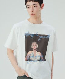 BEAMS HEART | 【6/18値下げ】マリリン・モンロー フォト メッセージ Tシャツ(ユニセックス)(Tシャツ/カットソー)