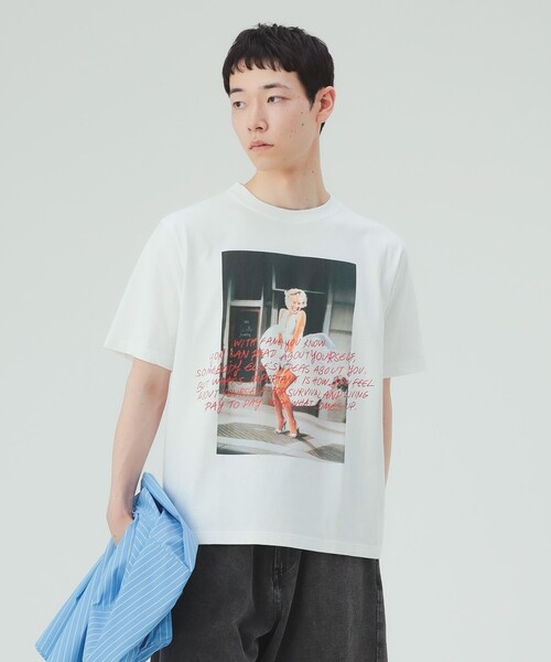 BEAMS HEART(ビームスハート)の「【6/18値下げ】マリリン・モンロー フォト メッセージ Tシャツ(ユニセックス)(Tシャツ/カットソー・メンズ・ホワイト系その他2/ホワイト・MEDIUM/SMALL/LARGE)」の4枚目の写真