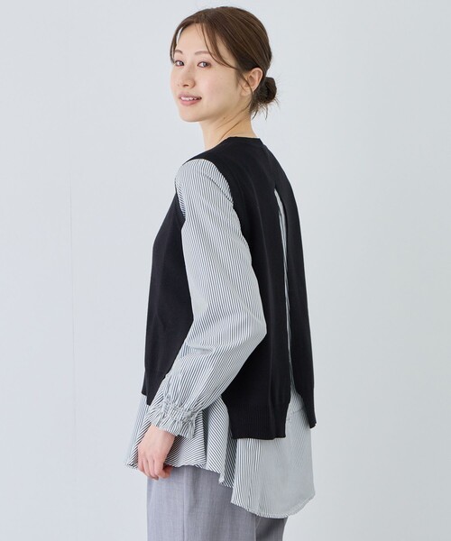 Jayro(ジャイロ)の「バックスリットニットベスト&ブラウス(その他トップス・レディース・ブラック/ネイビー/ブラック系その他/グレー/ブルー系その他・FREE)」の16枚目の写真